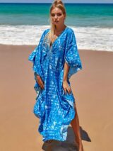 Robe de Plage Bleu