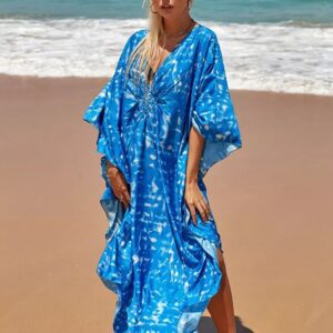 Robe de Plage Bleu