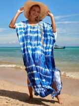 Robe de Plage Bleu Marine