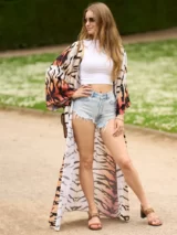 Kimono de Plage Femme Long