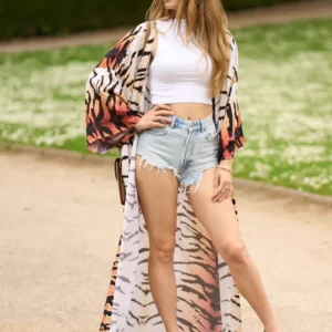 Kimono de Plage Femme Long