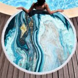 Serviette de Plage Bleu