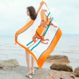 Paréo Cheval Orange