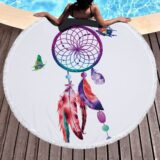 Serviette de Plage Ronde Attrape Reve