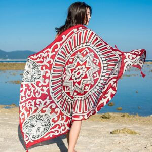 Paréo Motif Rouge
