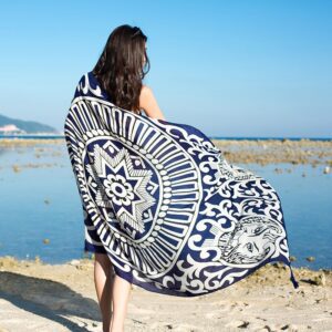 Paréo Motif Bleu